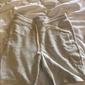 Goodfellow & Co Men's Athletic Shorts in Cream Herringbone